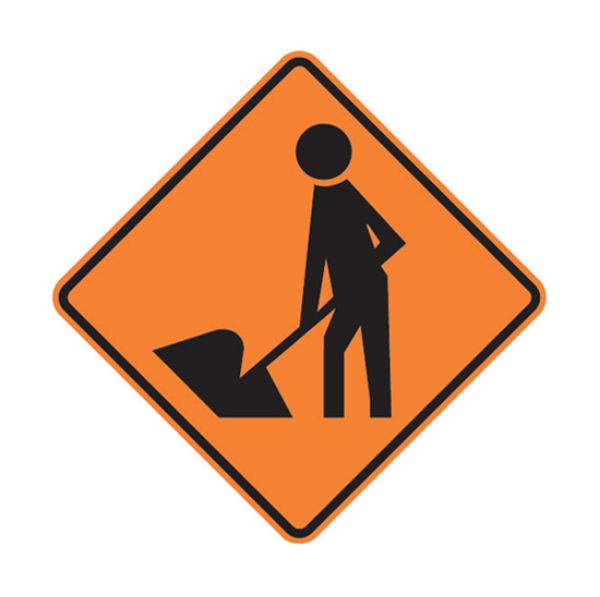 Picture of ROAD SIGN MEN WORKING 750 X 750