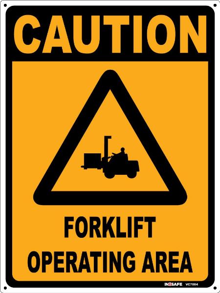 Picture of FORKLIFT OPERATING AREA SIGN 225 X 300 PVC