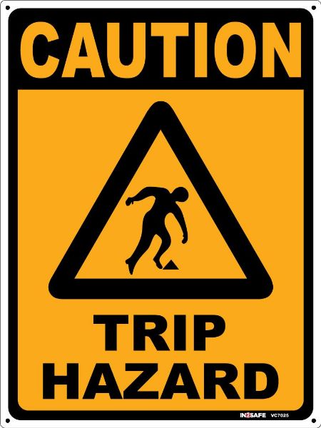 Picture of CAUTION TRIP HAZARD SIGN 225 X 300 PVC