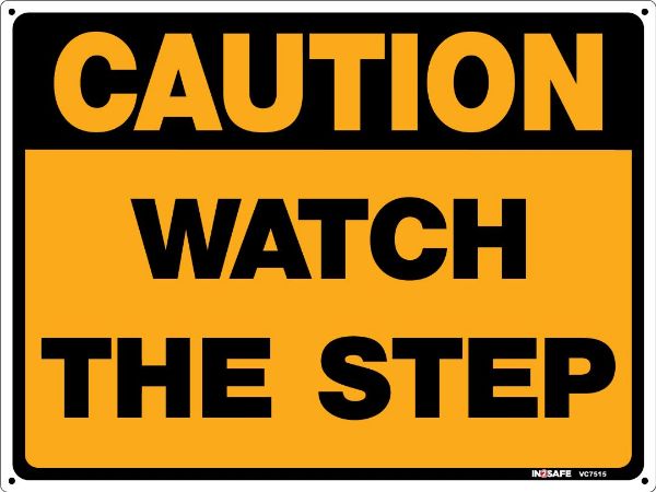 Picture of CAUTION WATCH THE STEP 400 X 300 PVC