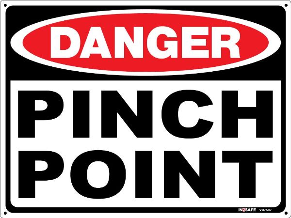 Picture of DANGER PINCH POINT SIGN 300 X 225 PVC