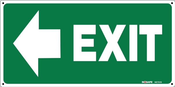 Picture of EXIT LEFT SIGN 300 X 150 PVC