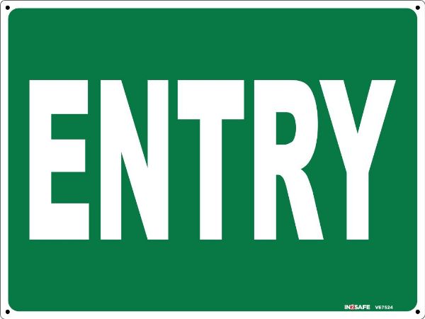 Picture of ENTRY SIGN 300 X 225 PVC