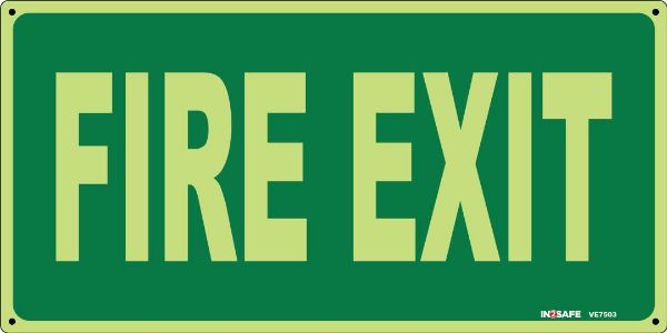 Picture of FIRE EXIT LUMINOUS SIGN 300 X 150 PVC