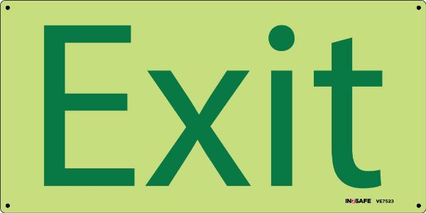 Picture of EXIT LUMINOUS SIGN 300 X 150 PVC