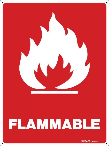 Picture of FLAMMABLE SIGN 225 X 300 PVC