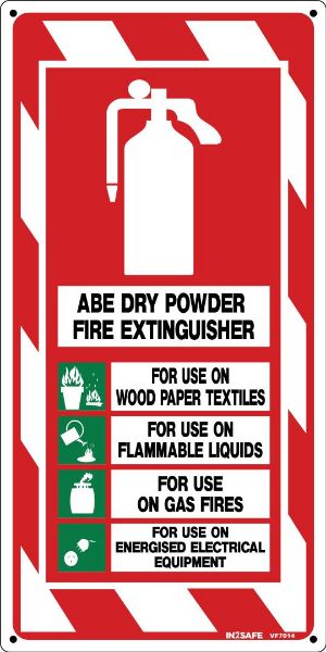Picture of FIRE EXTINGUISHER DRY POWDER SIGN 200 X 400 PVC