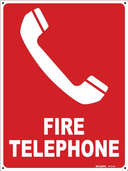 Picture of FIRE TELEPHONE SIGN 225 X 300 PVC