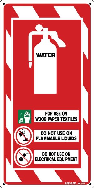Picture of FIRE EXTINGUISHER WATER SIGN 200 X 400 PVC