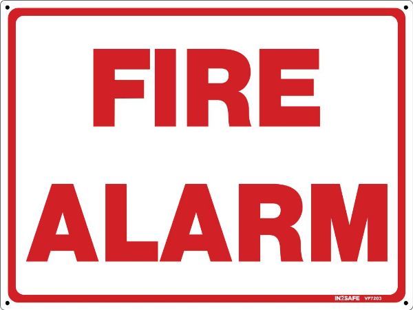 Picture of FIRE ALARM SIGN 200 X 150 PVC