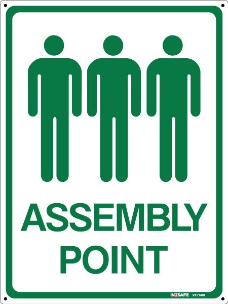 Picture of ASSEMBLY POINT PEOPLE SIGN 225 X 300 SAV
