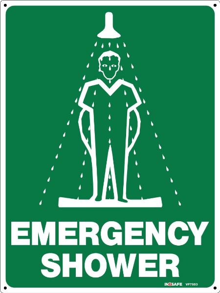 Picture of EMERGENCY SHOWER SIGN 225 X 300 PVC