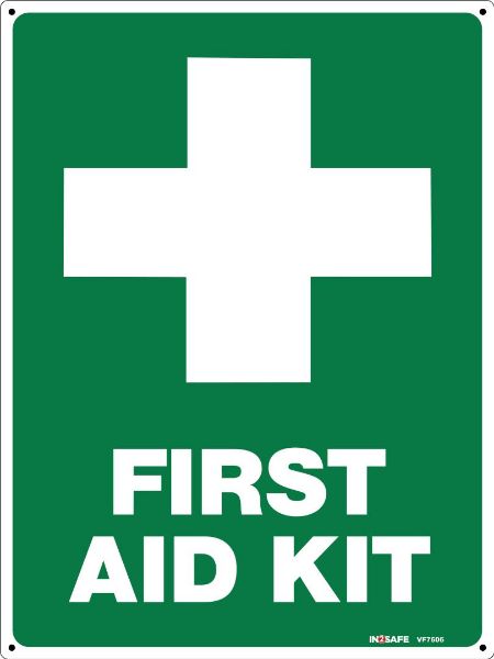 Picture of FIRST AID SIGN LABEL 75 X 75 SAV