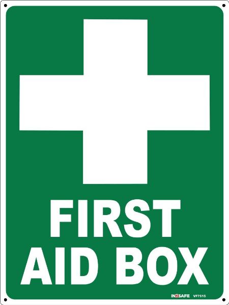 Picture of FIRST AID BOX SIGN 225 X 300 PVC
