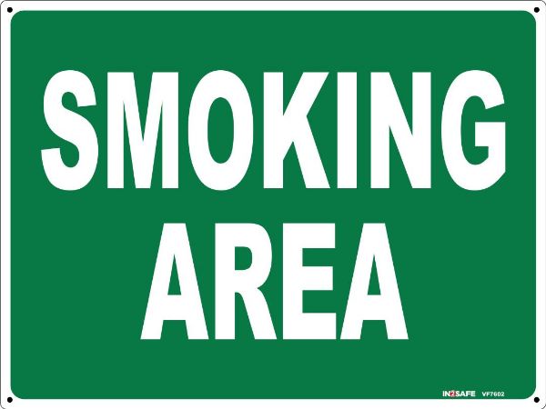 Picture of SMOKING AREA SIGN 300 X 225 PVC