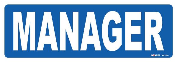 Picture of MANAGER SIGN 200 X 70 PVC