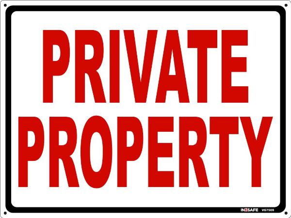 Picture of PRIVATE PROPERTY SIGN 400 X 300 PVC