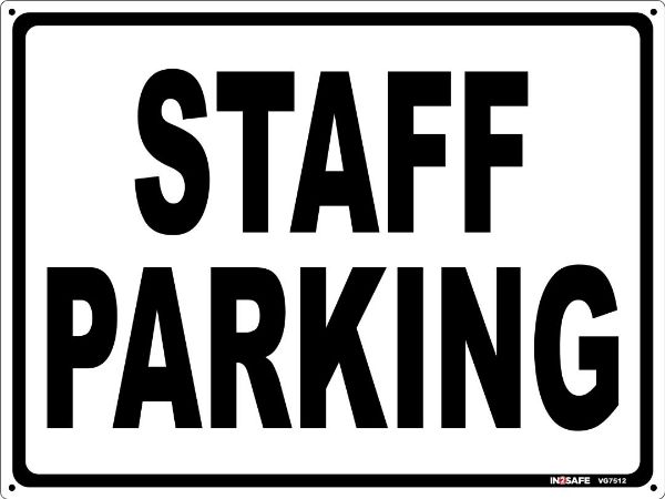 Picture of STAFF PARKING SIGN 400 X 300 PVC