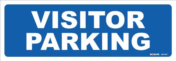 Picture of VISITOR PARKING SIGN 400 X 150 PVC