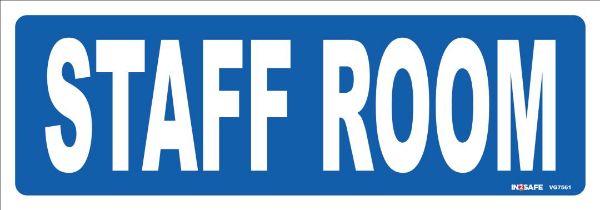 Picture of STAFF ROOM SIGN 200 X 70 PVC