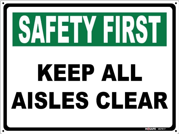 Picture of SAFETY FIRST KEEP THIS WORK AREA CLEAN AND TIDY SIGN 300 X 2