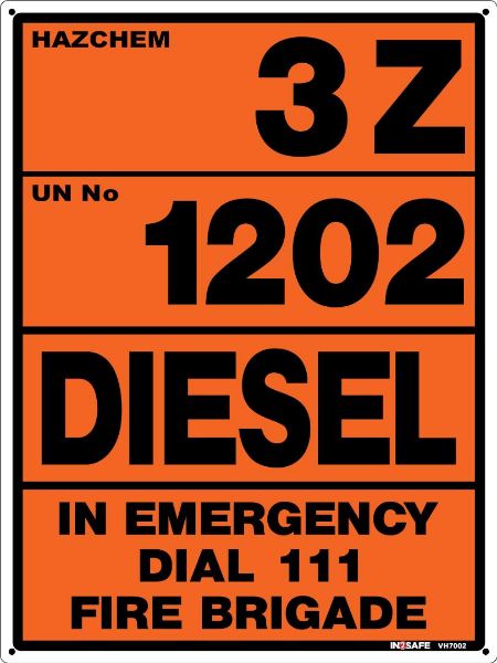 Picture of DIESEL UN1202 3Z STORAGE SIGN 300 X 400 PVC