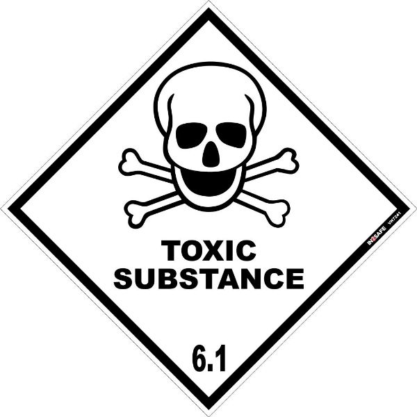 Picture of TOXIC SUBSTANCE 6.1 PLACARD SIGN 400 X 400 PVC