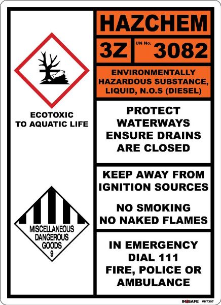 Picture of STATIONARY FARM DIESEL TANK LABEL -OVER 1000 LITRE 300 X 420
