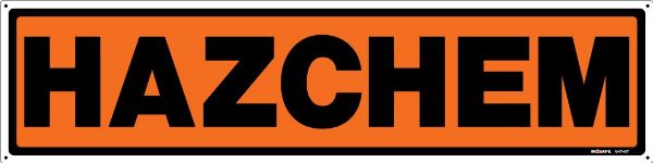 Picture of HAZCHEM SIGN 600 X 150 PVC