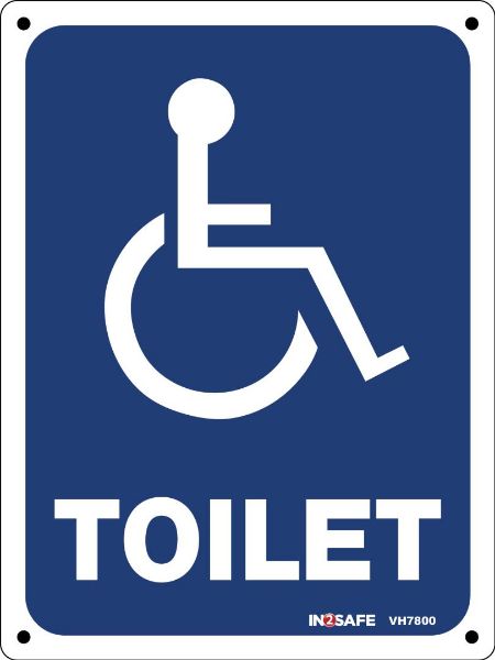 Picture of TOILET WHEELCHAIR SIGN 225 X 300 PVC