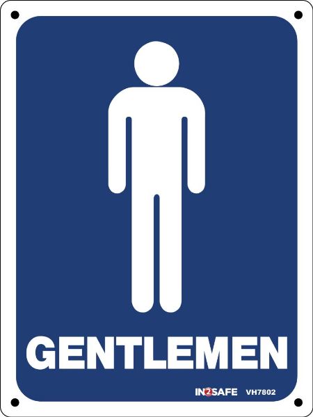 Picture of GENTLEMEN TOILET SIGN 150 X 200 PVC