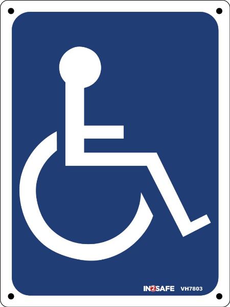 Picture of WHEELCHAIR SIGN 300 X 400 PVC