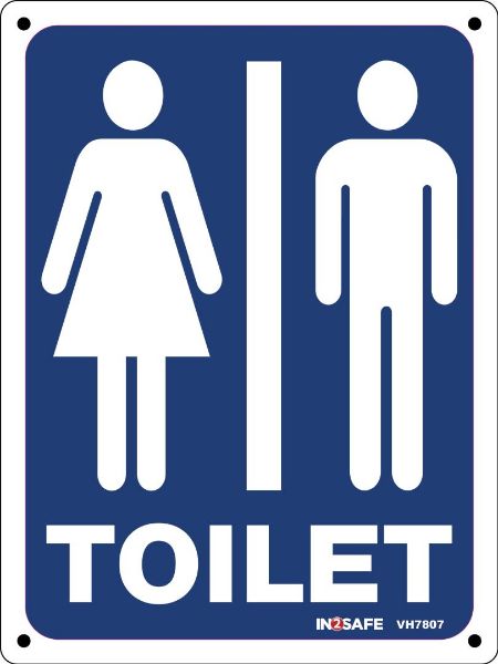 Picture of TOILET MENS/LADIES SIGN 225 X 300 PVC