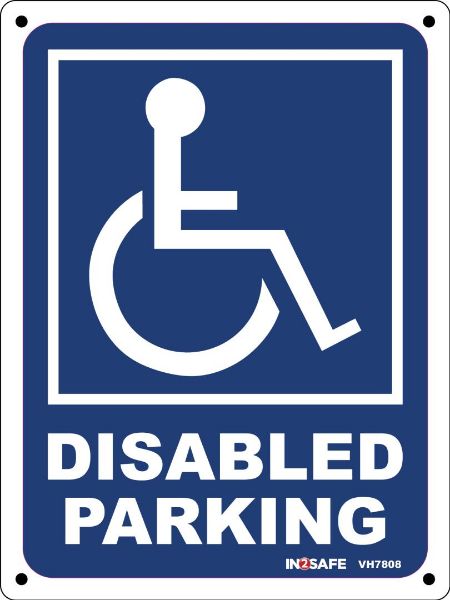 Picture of DISABLED PARKING SIGN 225 X 300 PVC