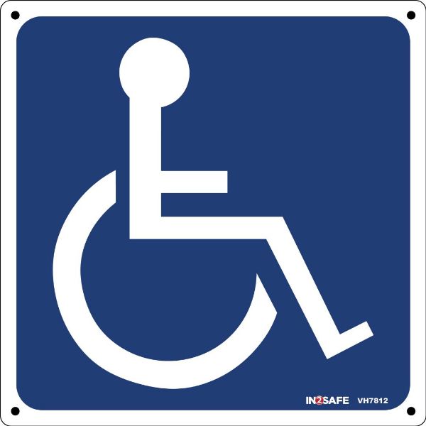 Picture of WHEELCHAIR SIGN 100 X 100 PVC