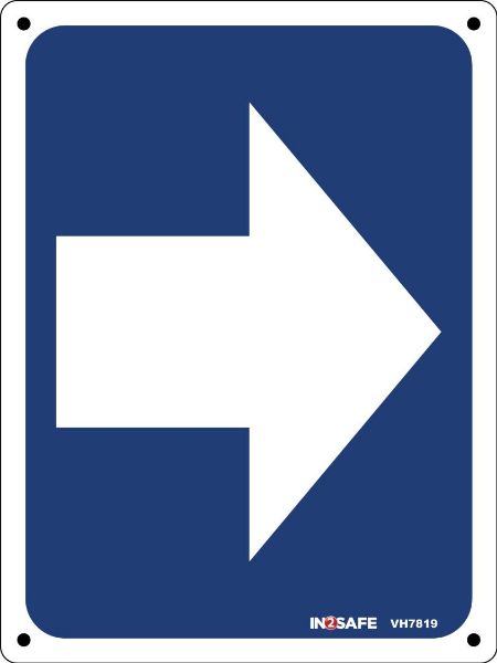 Picture of TOILET ARROW SIGN 150 X 200 PVC