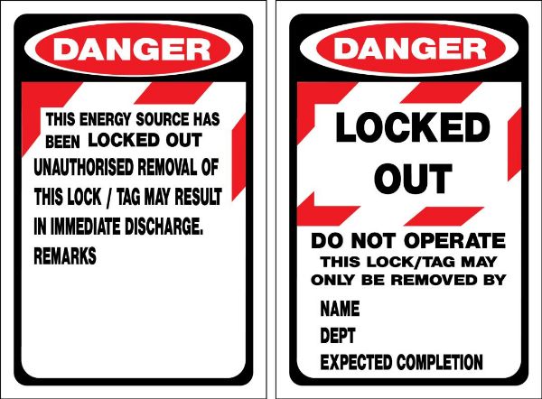 Picture of DO NOT OPERATE LOCK OUT TAG PACK OF 25