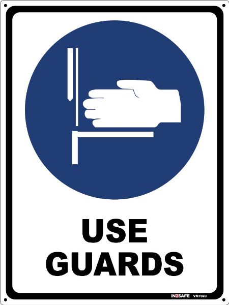 Picture of USE GUARDS SIGN 225 X 300 PVC