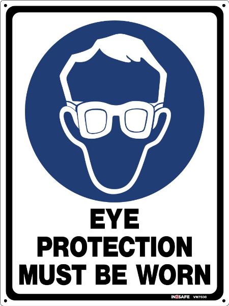 Picture of EYE PROTECTION MUST BE WORN 225 X 300 PVC