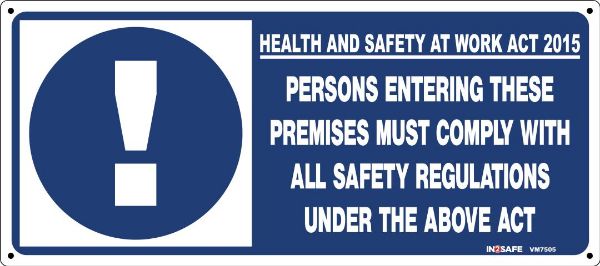 Picture of PERSONS ENTERING THESE PREMISES ACT 2015 SIGN 450 X 200 PVC