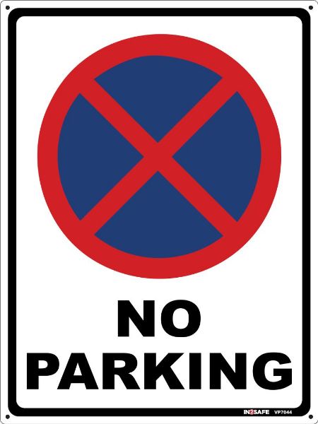 Picture of NO PARKING SIGN 225 X 300 PVC