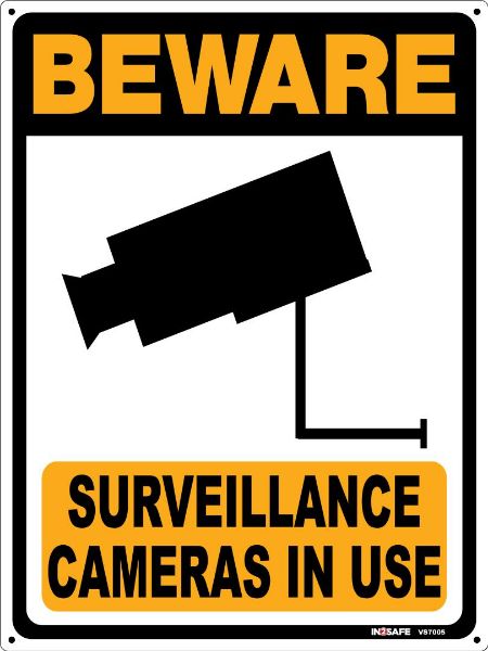 Picture of BEWARE SURVEILLANCE CAMERAS IN USE SIGN 225 X 300 PVC