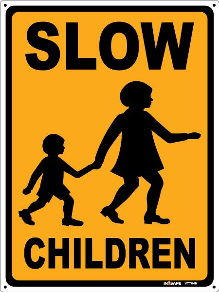 Picture of SLOW CHILDREN SIGN 225 X 300 PVC