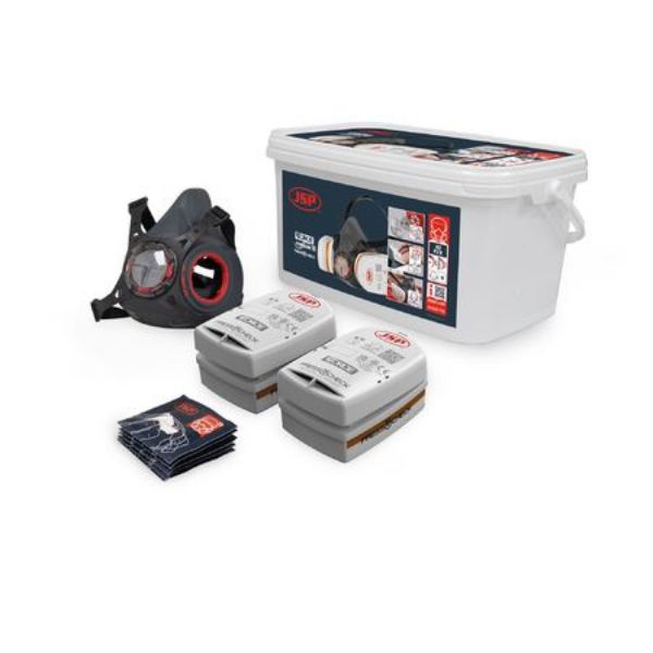 Picture of JSP FORCE TYPHOON 8 HALF MASK RESPIRATOR SPRAY PAINTERS KIT