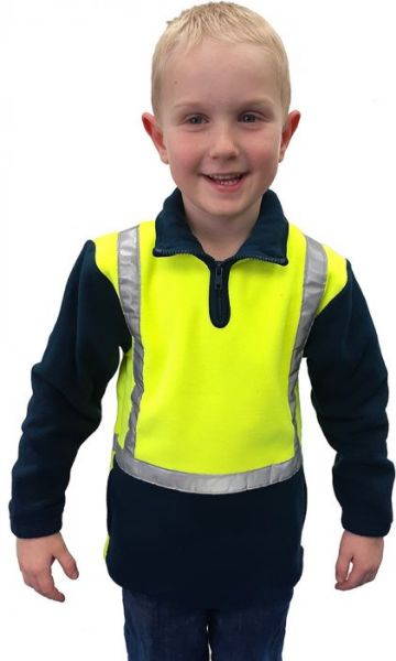 Picture of CAUTION CHILDRENS POLAR FLEECE 1/2 ZIP TUNIC