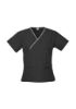 Picture of LADIES CONTRAST CROSSOVER SCRUBS TOP