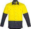 Picture of MENS HI VIS SPLICED INDUSTRIAL SHIRT