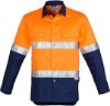 Picture of MENS HI VIS SPLICED INDUSTRIAL SHIRT - HOOP TAPED