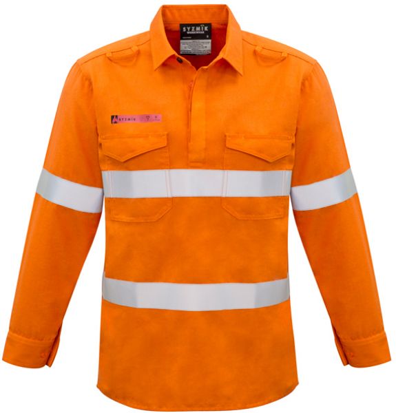 Picture of MENS FR CLOSED FRONT HOOPED TAPED SHIRT