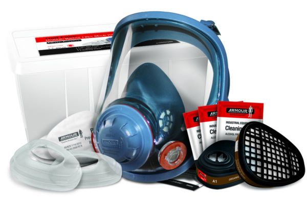 Picture of ARMOUR FULL FACE RESPIRATOR KIT - MEDIUM